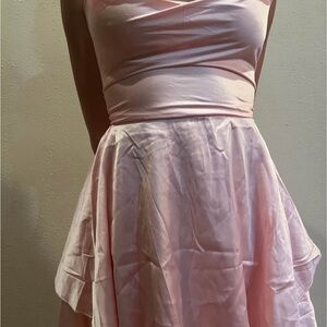 Pink Satin Dress